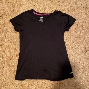 Black athletic shirt